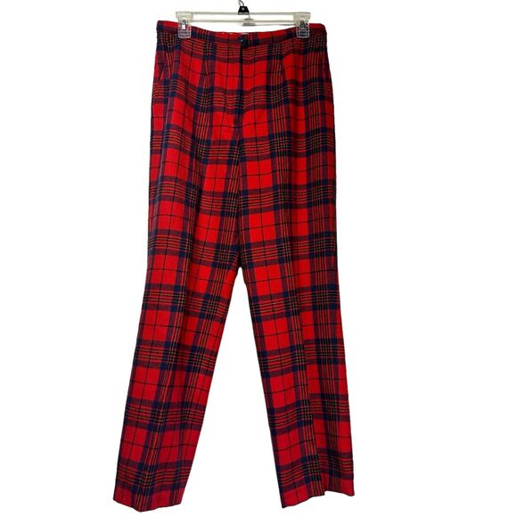 Vintage Pendleton authentic red leslie tartan pants Size 14 - Picture 1 of 7